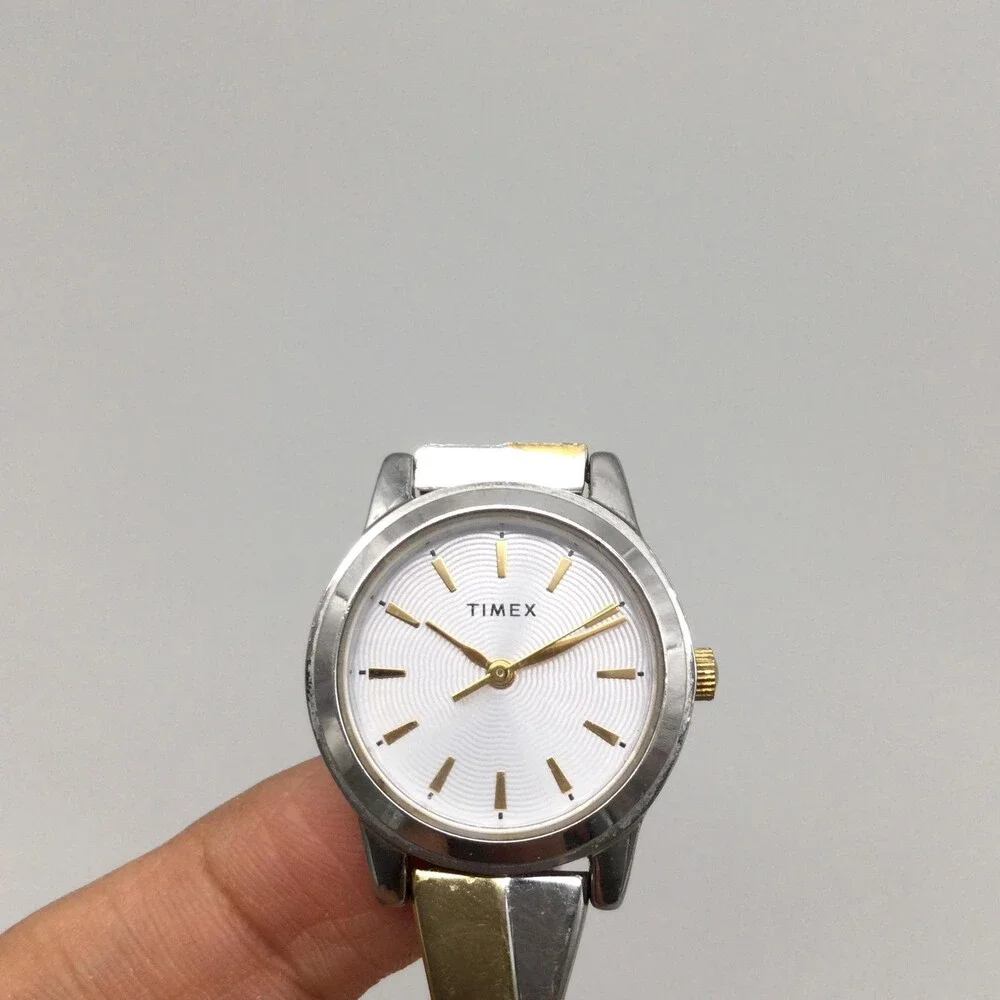 Timex Womens Watch 25mm Two Tone Expansion Bracelet TW2R98600 New Battery